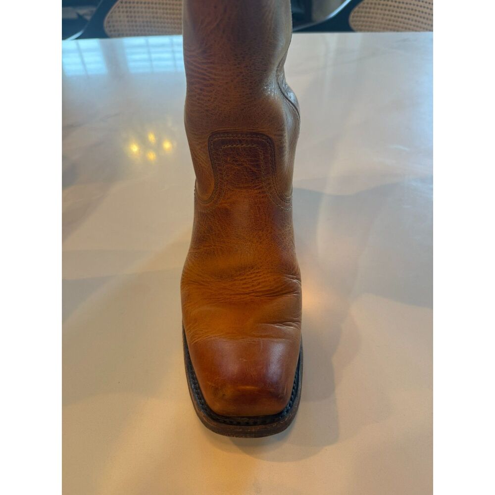 FRYE Cavalry 12L Cowboy Boots | Cognac Leather | Size 10M - Picture 3 of 11